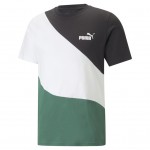 4k PUMA 673380-37 POWER Cat Tee Men - green/white/black